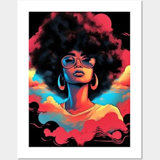 Black woman 02 Posters and Art